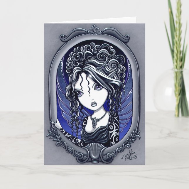 "Athena" Gothic Tattoo Fairy Art Card (Front)