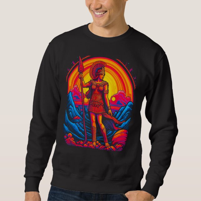 Athena Greek Mythology Goddess Sweatshirt (Front)