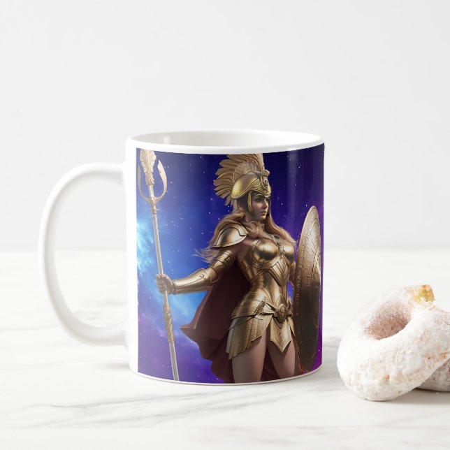 Athena Mythology Series  Coffee Mug (With Donut)