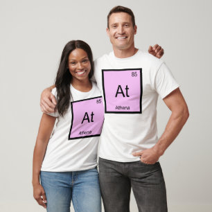 Athena Name Chemistry Element Periodic Table T-Shirt