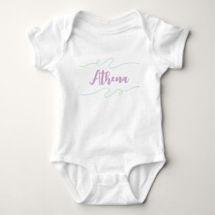 Athena Name Custom Kids Girls Nursery Room Decor Baby Bodysuit