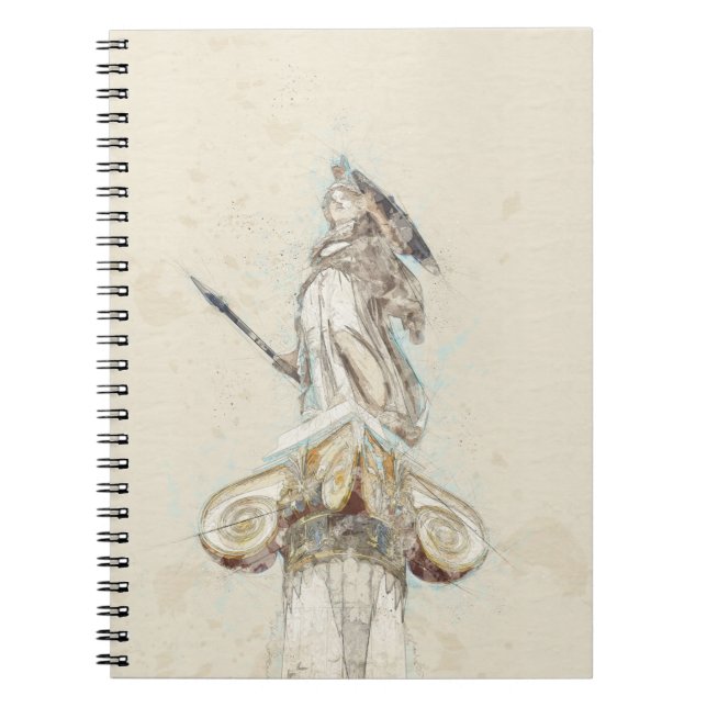 Athena Notebook – Classic Greek Statue Art (Front)