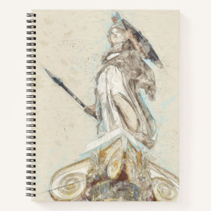 Athena Notebook – Classic Greek Statue Art