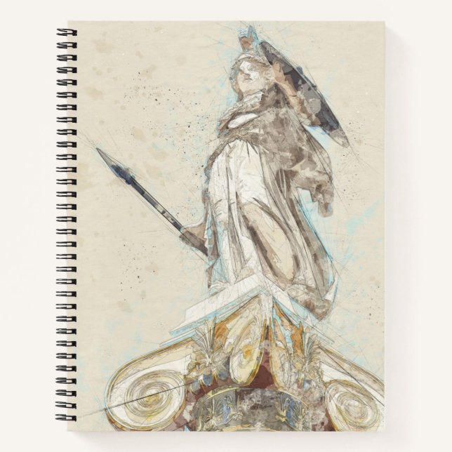 Athena Notebook – Classic Greek Statue Art (Front)