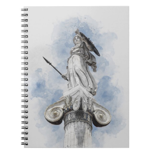 Athena Notebook – Classic Greek Statue Art (Front)