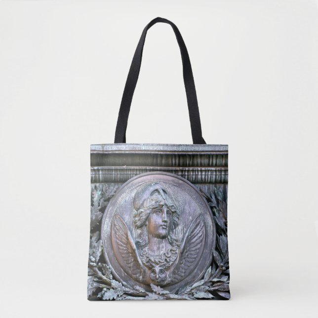 Athena Shield Tote Bag (Front)