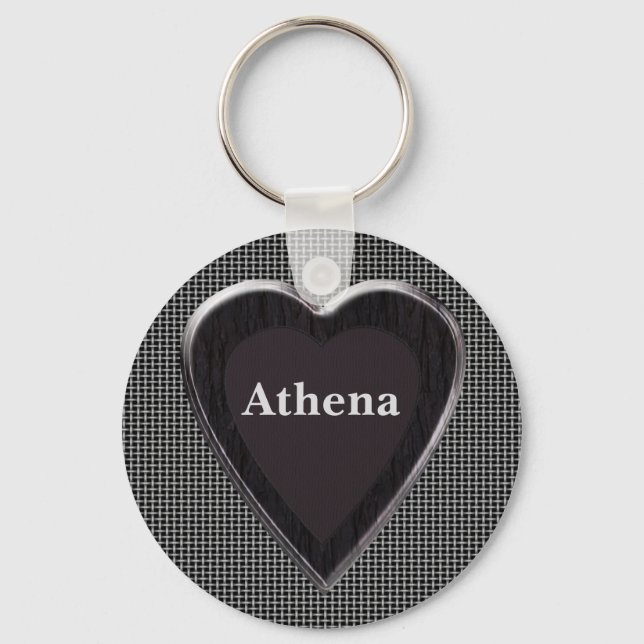 Athena Stole My Heart Keychain (Front)