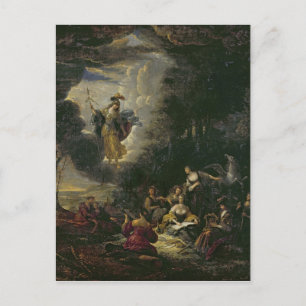 Athena visiting the Muses Postcard
