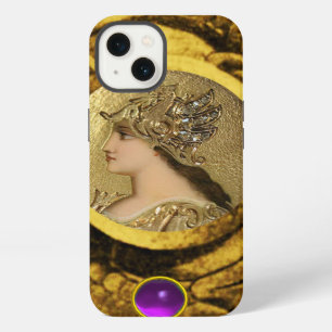 ATHENA WITH FANTASY GRIFFINS AND PURPLE GEMSTONE iPhone 13 CASE