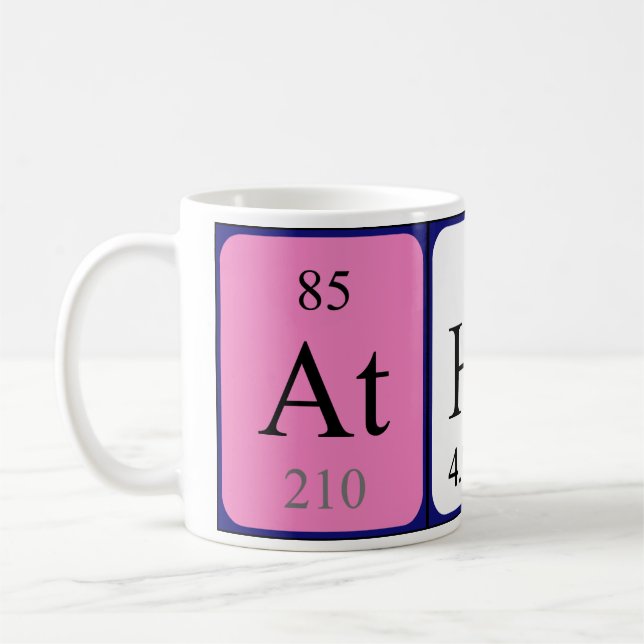 Athene periodic table name mug (Left)
