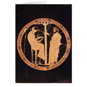 Athenian red-figure kylix depicting Aegeus