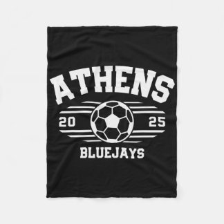 Athens Bluejays Soccer Byll 2025 Hs  Fleece Blanket