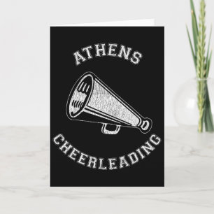 Athens Cheer Distressed Retro 90's Cheerleader Card