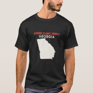 Athens Clarke County Georgia USA State America Tra T-Shirt