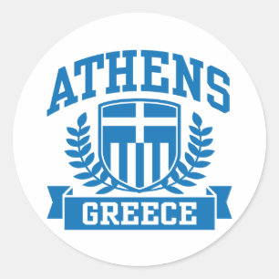 Athens Classic Round Sticker