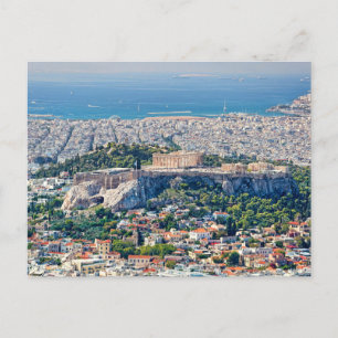Athens from lycabettus hill postcard