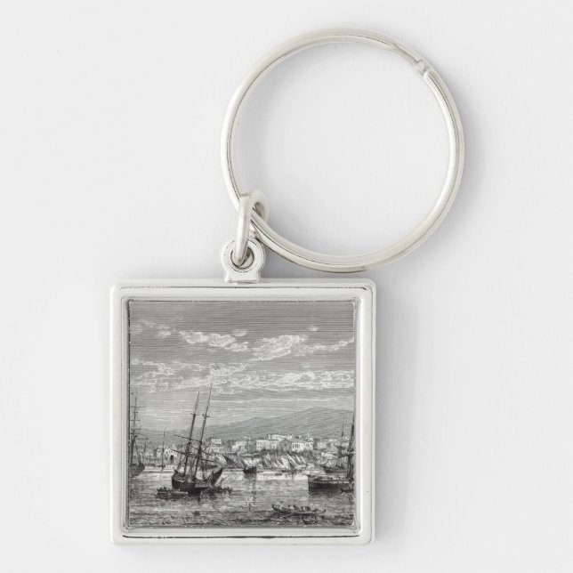 Athens: general view of the Piraeus, Key Ring (Front)