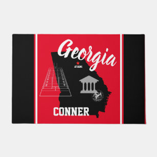 Athens Georgia Black and Red Doormat