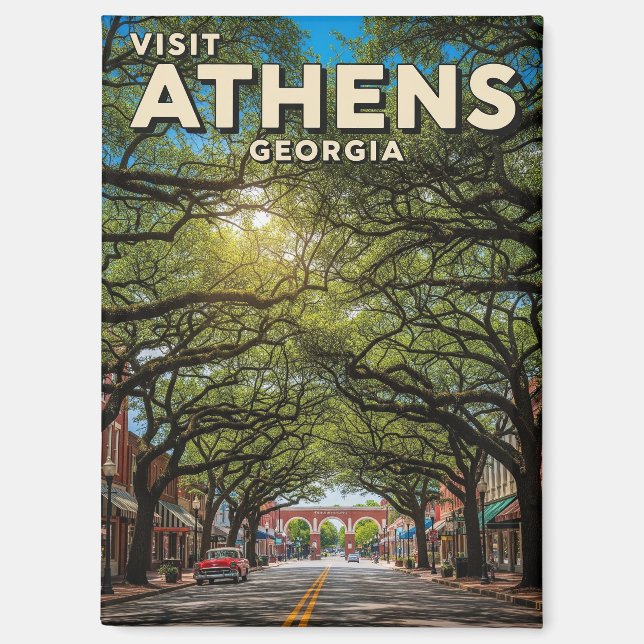 Athens Georgia Travel Magnet (Front)