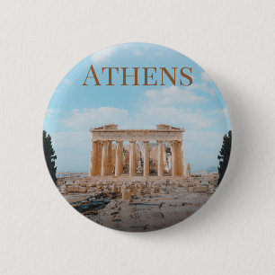 Athens Greece 6 Cm Round Badge