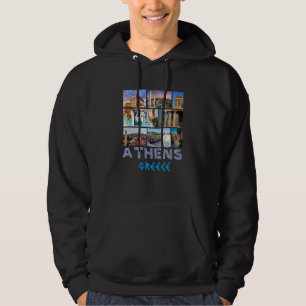Athens Greece Acropolis Famous Sights Souvenir Fro Hoodie