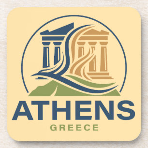 Athens Greece Acropolis Parthenon Coaster