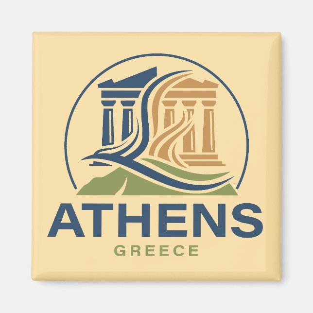 Athens Greece Acropolis Parthenon Magnet (Front)