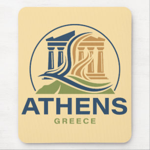 Athens Greece Acropolis Parthenon Mouse Pad