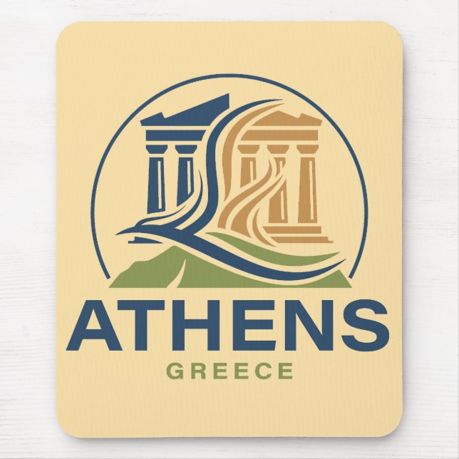 Athens Greece Acropolis Parthenon Mouse Pad (Front)