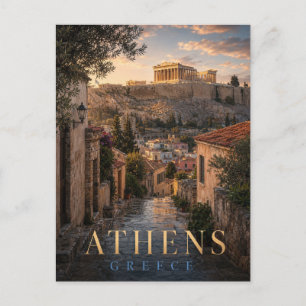 Athens Greece Acropolis REALMS Postcard