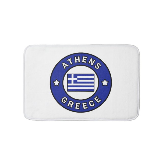 Athens Greece Bath Mat (Front)