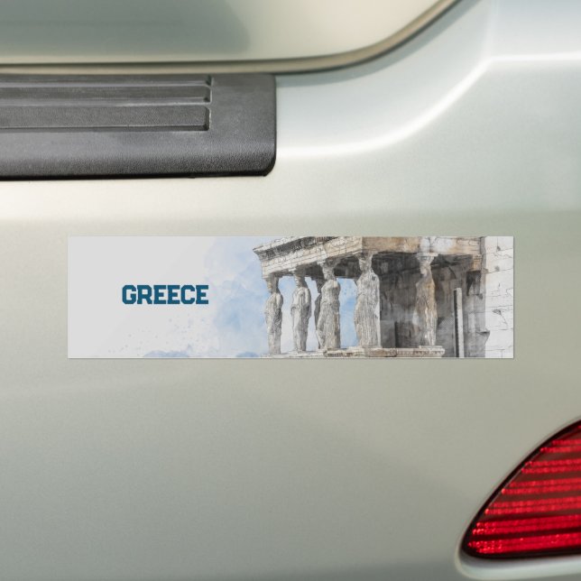 Athens, Greece  Bumper Sticker (On Car)