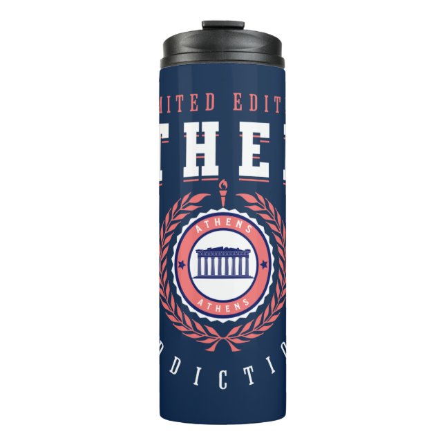 Athens Greece City Traveler Sports Style Thermal Tumbler (Front)