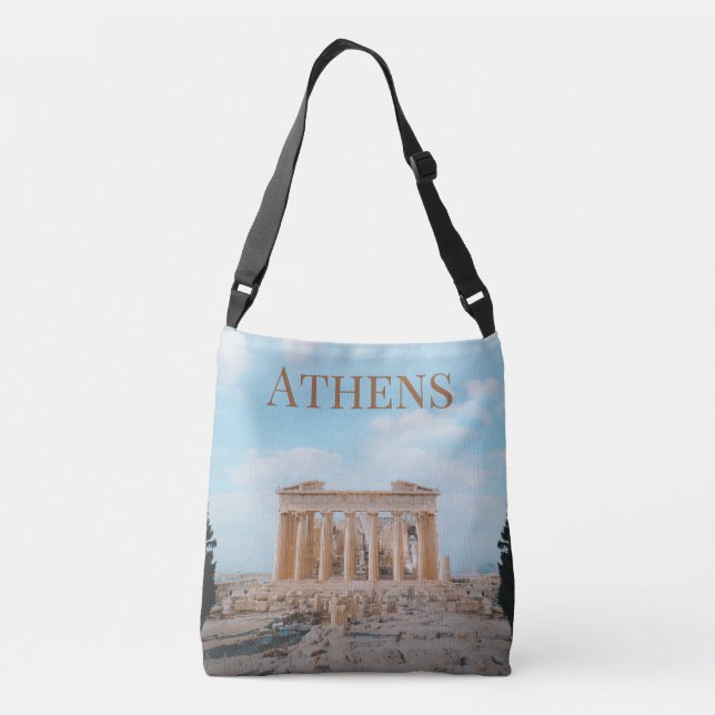 Athens Greece Crossbody Bag (Back)