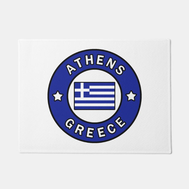 Athens Greece Doormat (Front)