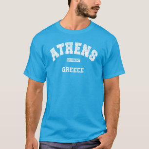 Athens, Greece Est. 1400 BCE Athletic Distressed T-Shirt