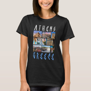 Athens Greece Famous Sights - Souvenir From Greece T-Shirt