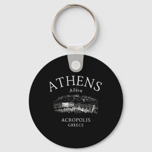 Athens Greece Greek Language Enthusiasts Vacation Key Ring