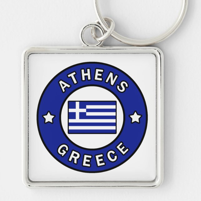 Athens Greece Key Ring (Front)