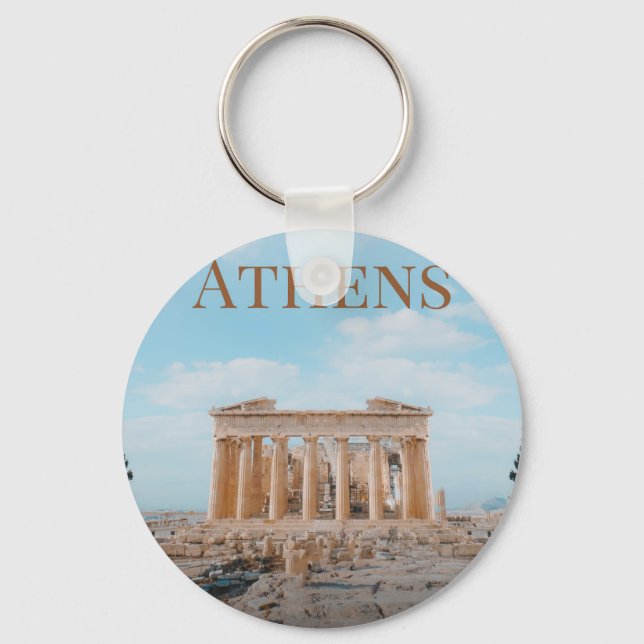 Athens Greece Key Ring (Front)
