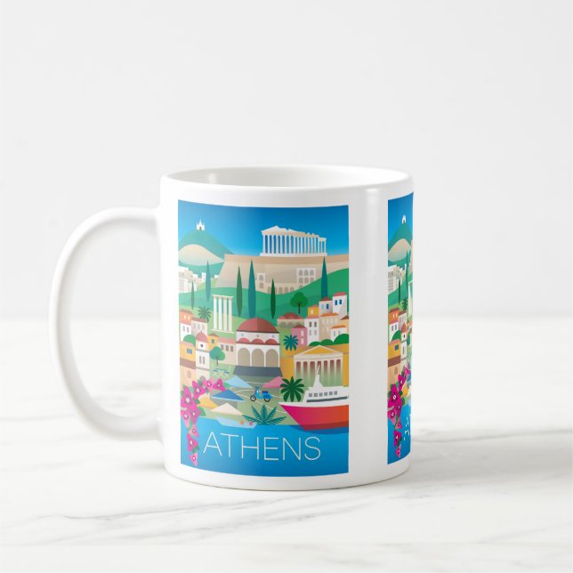 Athens, Greece Mug (Left)