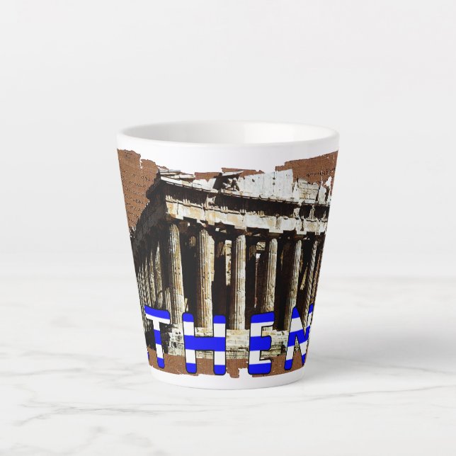 Athens Greece Parthenon Latte Mug (Front)