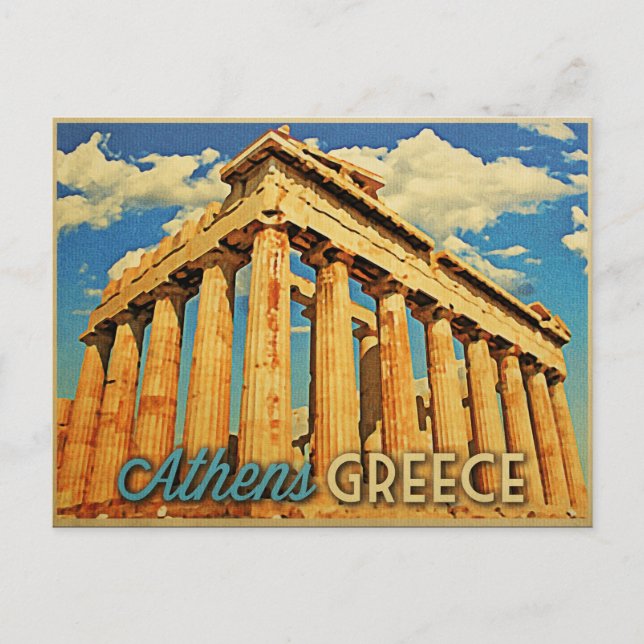 Athens Greece Parthenon Postcard (Front)