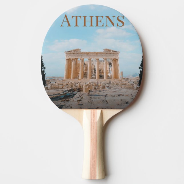 Athens Greece Ping Pong Paddle (Front)