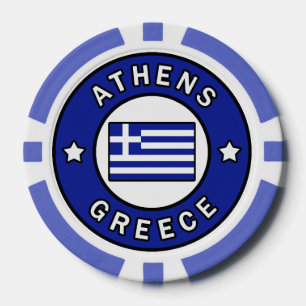 Athens Greece Poker Chips