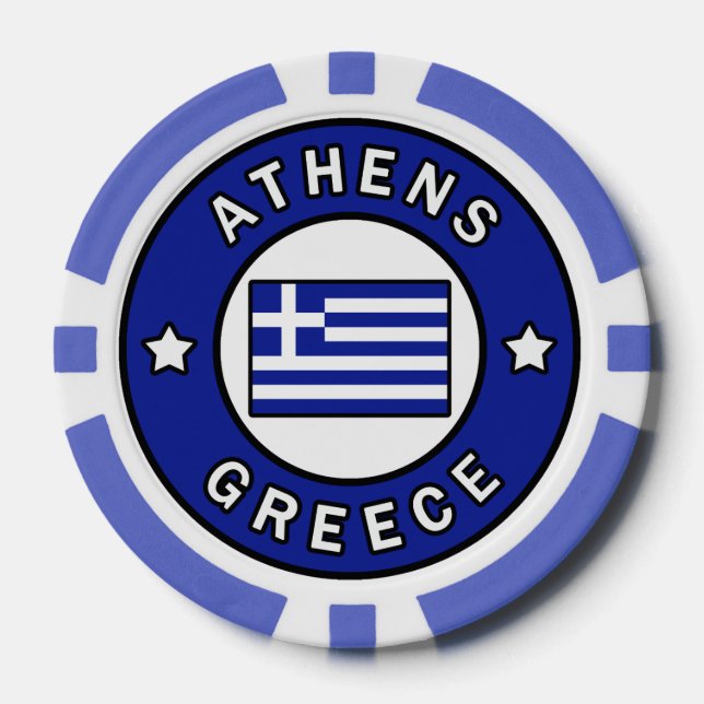Athens Greece Poker Chips (Front)