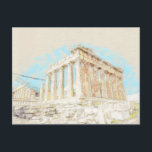 Athens Greece Postcard – Ancient City Travel<br><div class="desc">Athens Greece Postcard – Ancient City Travel Souvenir, Acropolis Landmark vintage illustration Card Capture the beauty and history of one of the world's oldest cities with this Athens, Greece postcard. Featuring a stunning view of the ancient city and its iconic Acropolis, this postcard is a perfect souvenir for travelers, history...</div>
