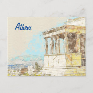 Athens Greece Postcard – Ancient City Travel 
