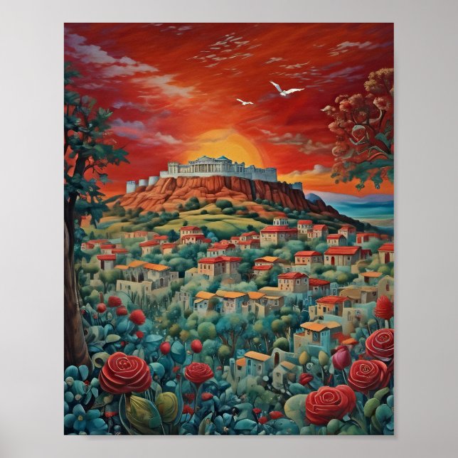 Athens Greece  Print, Value Poster Paper (Matte) (Front)