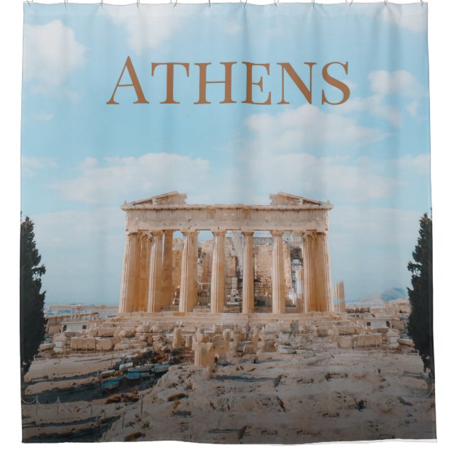 Athens Greece Shower Curtain (Front)